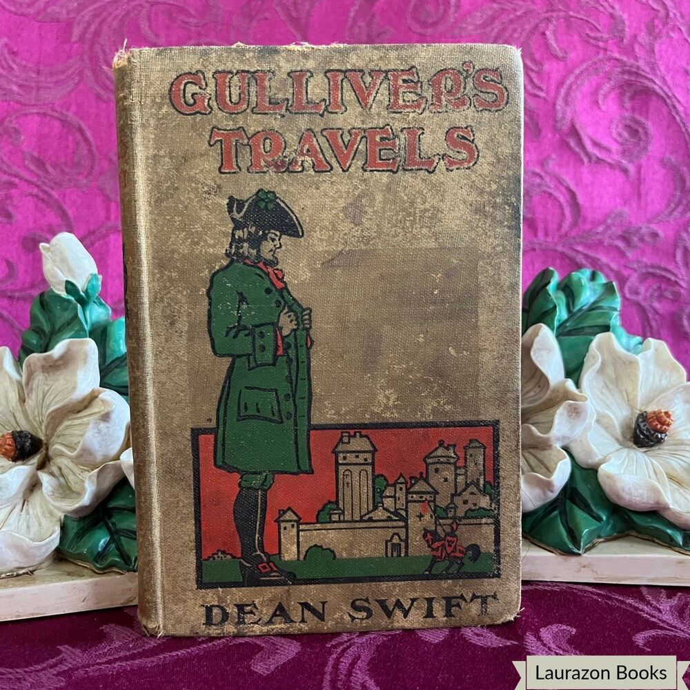 1901 Gulliver’s Travels by Jonathan Swift, Smaller Illustrated Antique Book